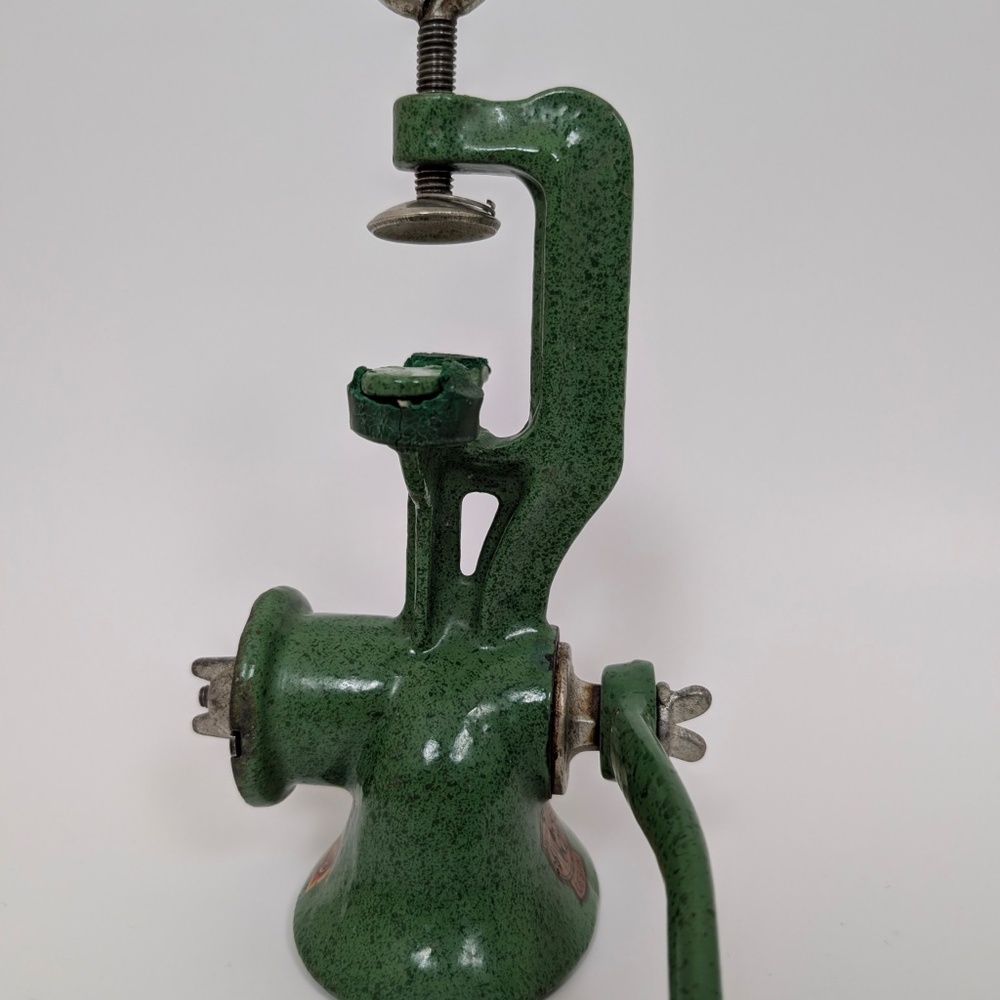 Spong Cast Iron Meat Grinder Hand Crank London England Antique - Picture 3 of 14